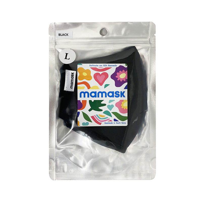 MAMASK Wiederverwendbare Modemaske - Black L