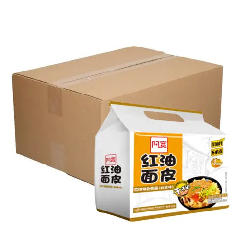 BAIJIA A-Kuan Rote-Öl-Nudeln Sesamsauce 12 × 460 g