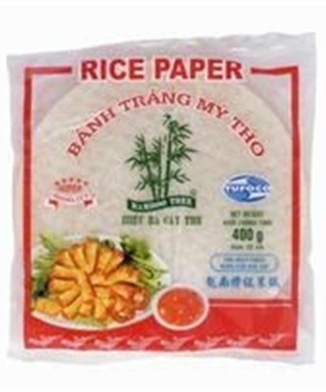 MHD:10.10.2024 BAMBOO TREE Reispapier zum Frittieren rund 22cm 400 g