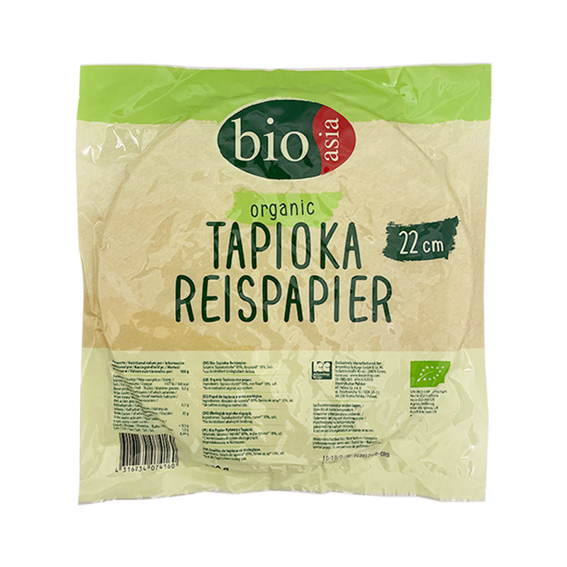 BIO ASIA Organic Tapioka Reispapier 22 cm. 200 g