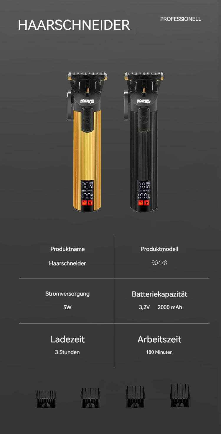 DSP 90478 Kabelloser Profi-Haartrimmer - 2