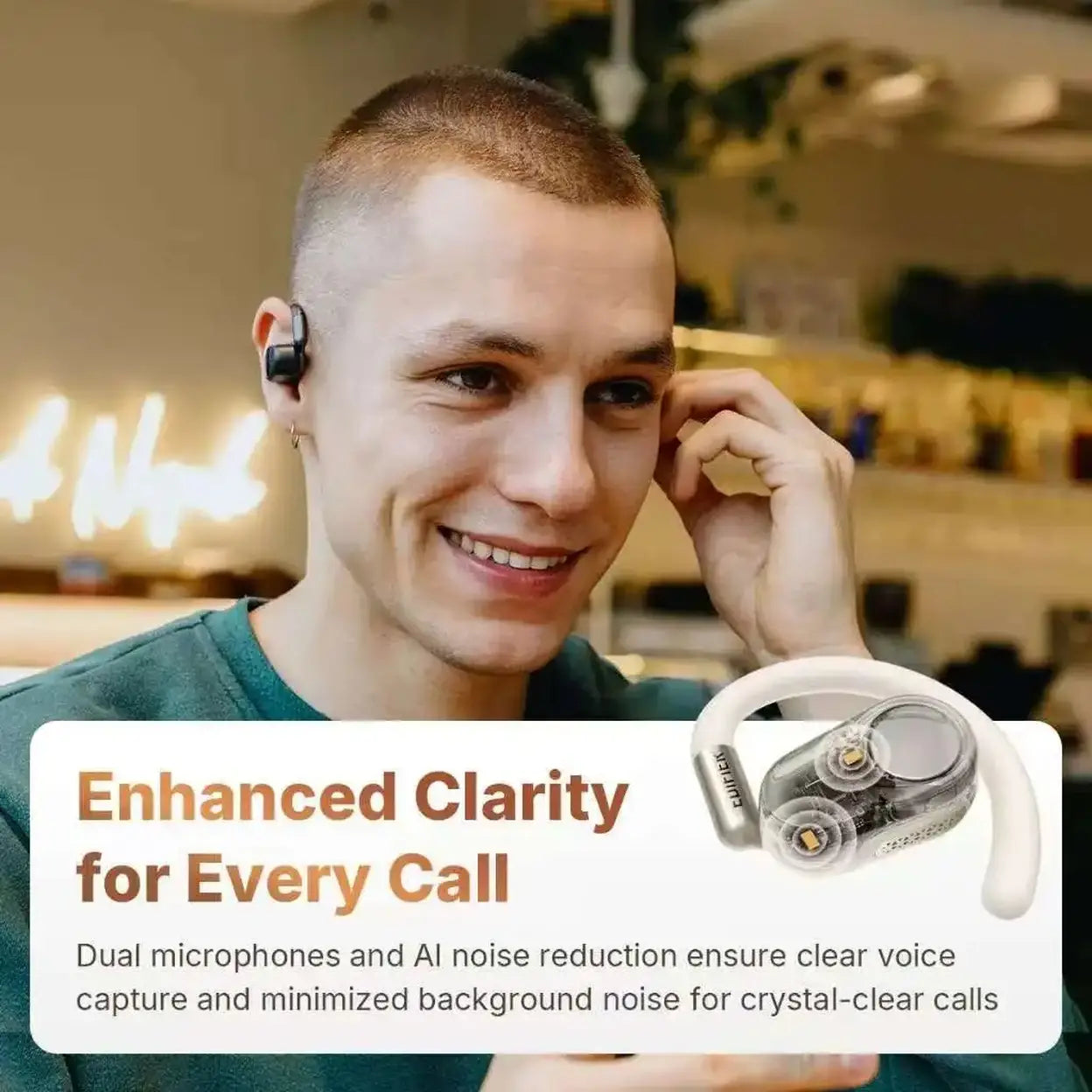 EDIFIER A6 Open-Ear Bluetooth-5.4-Kopfhörer, Elfenbein - 4