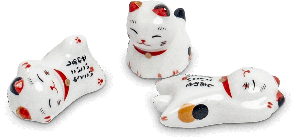 Essstäbchen-Ablage Katze 1 Stück