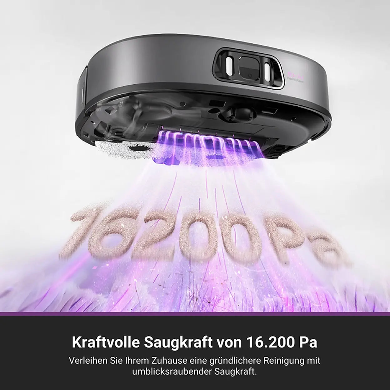 EUREKA J15 Pro Ultra Saugroboter, Saugroboter mit Wischfunktion, 16200 Pa Saugkraft, 75 °C Heißwasserreinigung, Selbstreinigung, Anti-Verhedderungs-Technologie, LDS-Navigation - 4