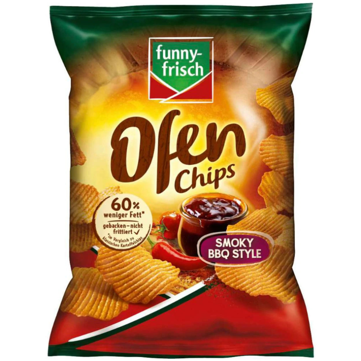 funny-frisch Ofen Chips Smoky BBQ 125 g