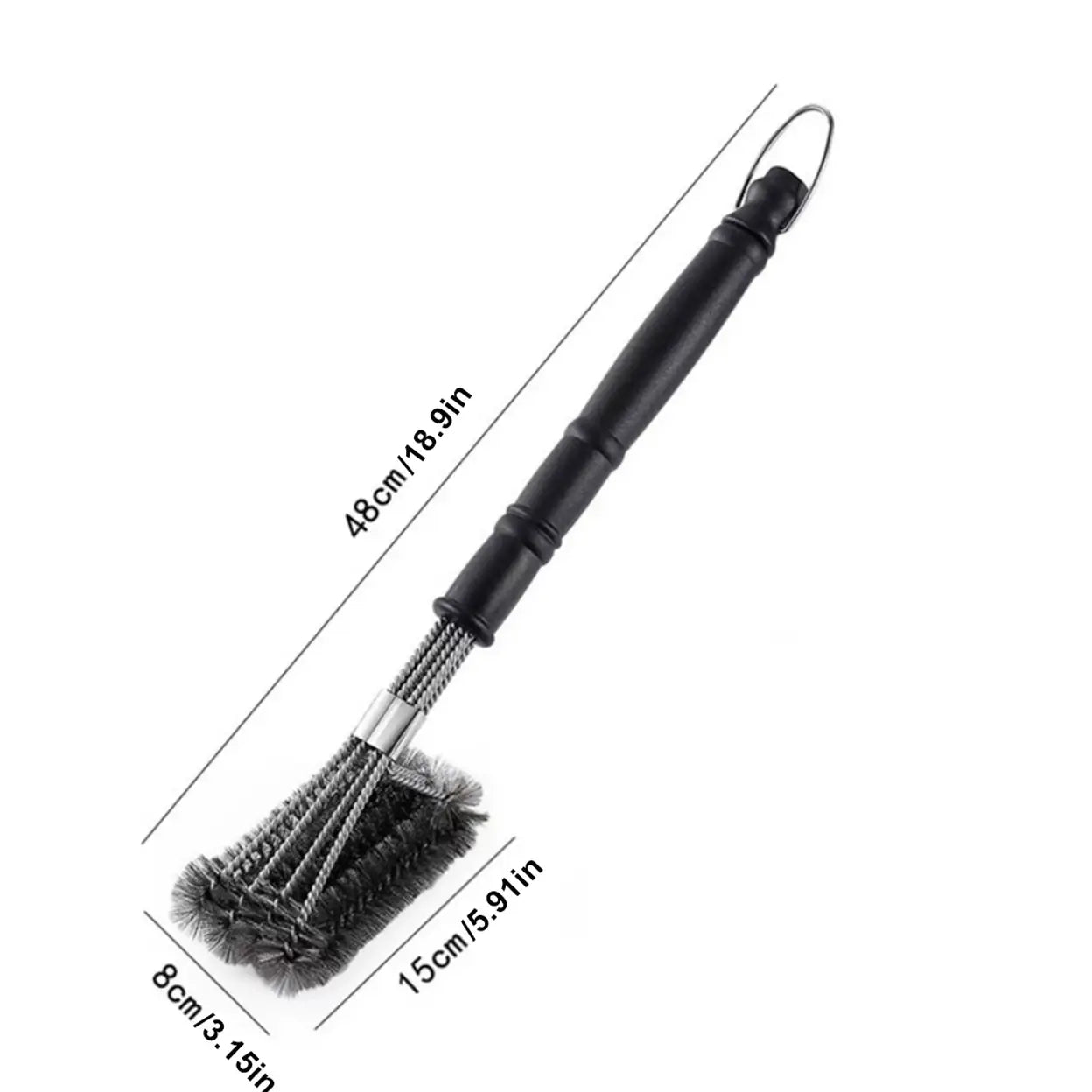 HUACAN Grillzubehör-Set mit Ölpinsel, Bürste und Zange - 5