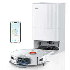 JONR T5 Pro Wisch- und Saugroboter mit All-in-One-Basisstation, 8150 Pa Saugkraft, Heißlufttrocknung, Laser-Navigation, Hinderniserkennung, verwicklungsgeschützte - 1