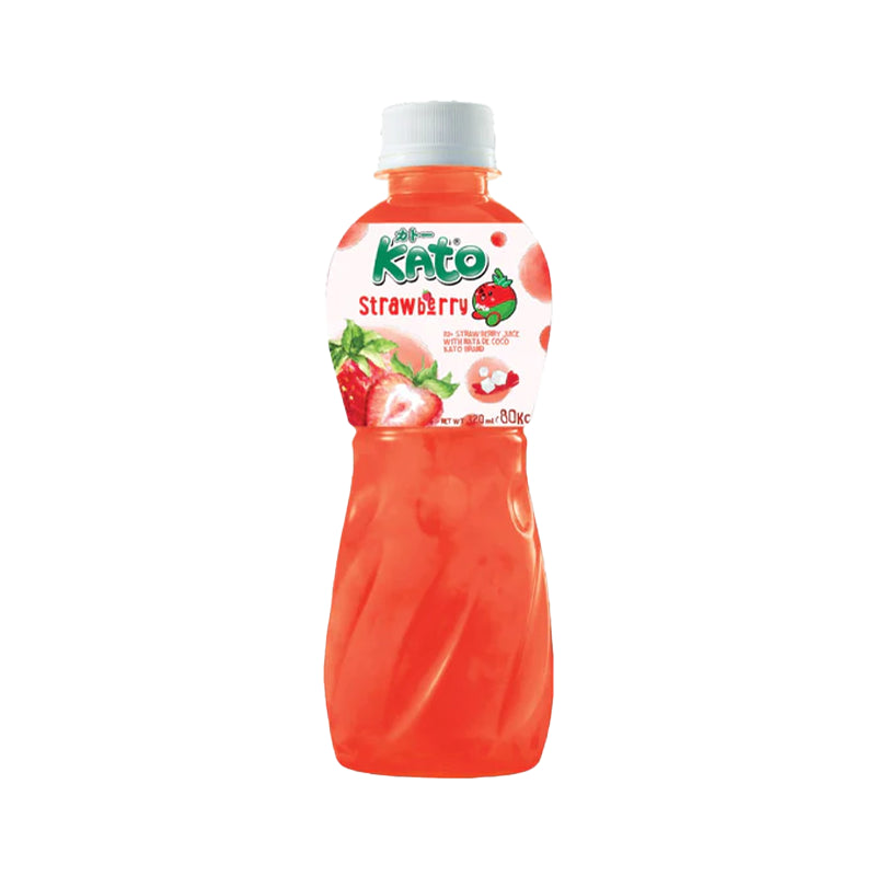 KATO Kokosnusskerngetränk - Erdbeergeschmack mit Pfand 320 ml