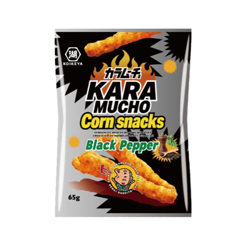 KOIKEYA Karamucho Maissnacks – Schwarzer Pfeffer 65 g