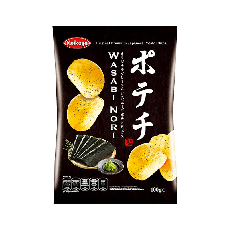KOIKEYA Premium Kartoffelchips Wasabi & Gim 100 g