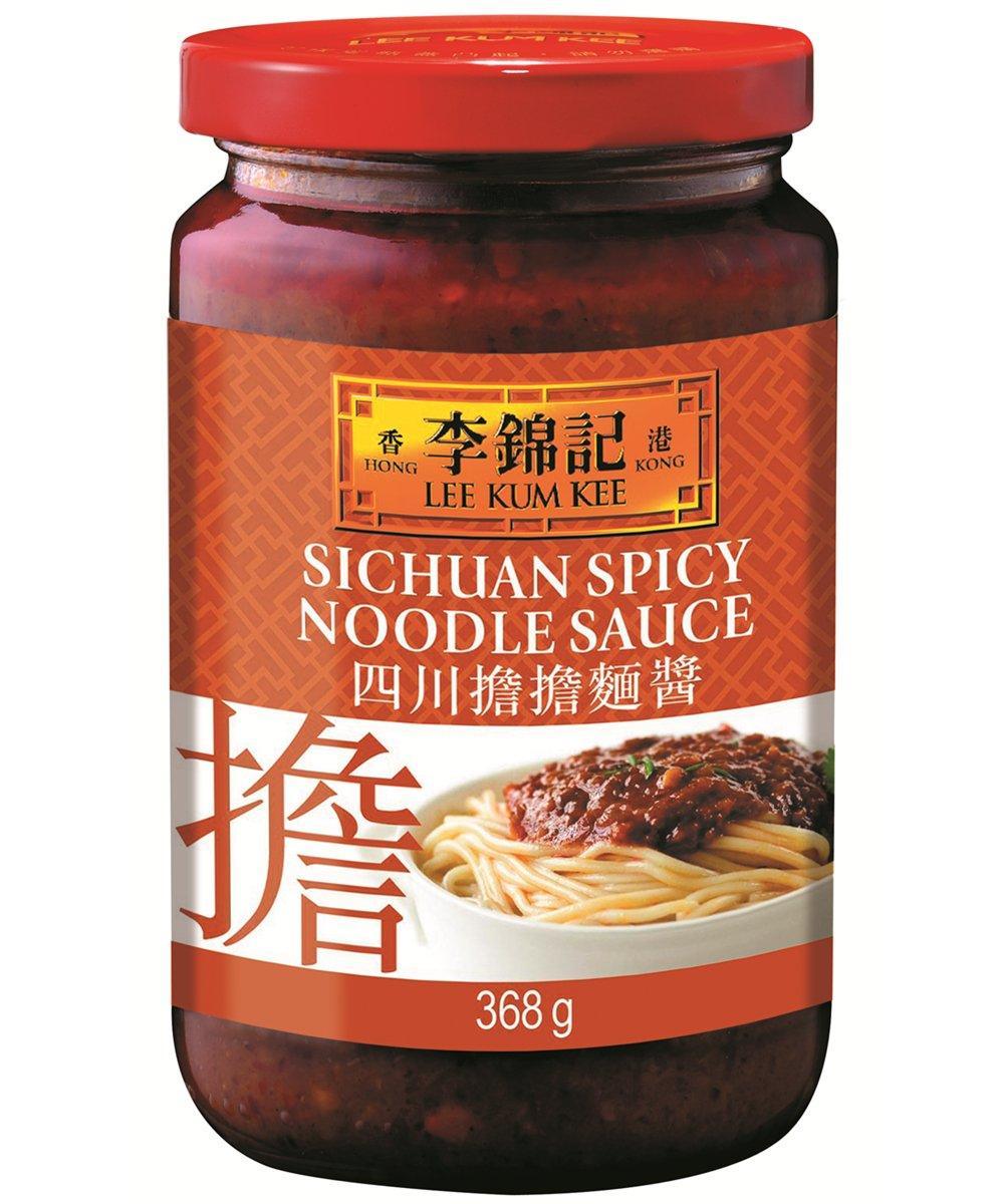 MHD:24.09.2023 Lee Kum Kee Würzige Sauce für Sichuan Dandan Nudeln 368 g
