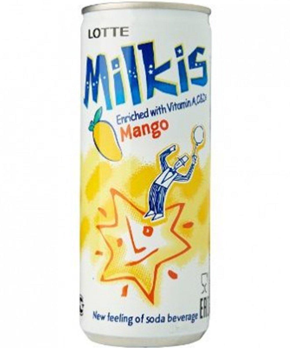 MHD:16.05.2025 LOTTE Milkis Milchgetränk Mango 250 ml