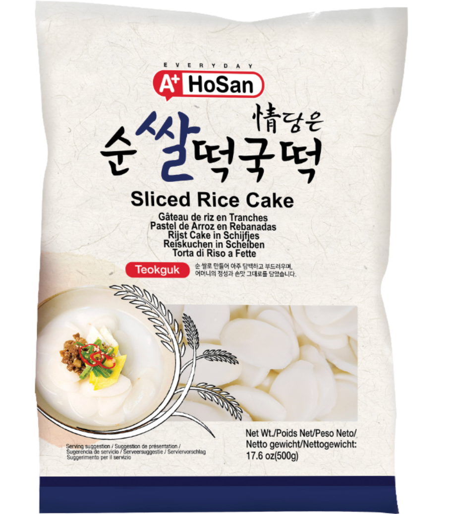 MHD: 08.08.2025 - A+ HOSAN Rice Cake Sliced (Tteokguk) 500 g