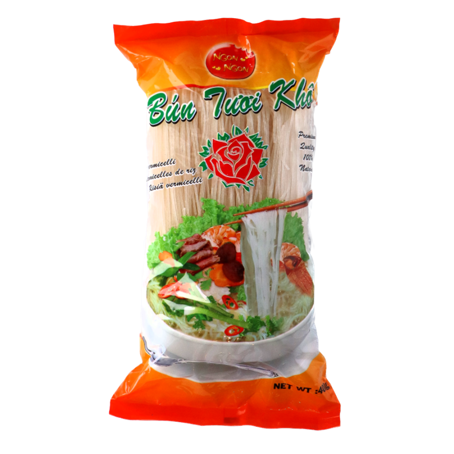 MHD: 15.04.2025 - Ngon Ngon Rice Vermicelli (Bun Tuoi Kho) 400 g
