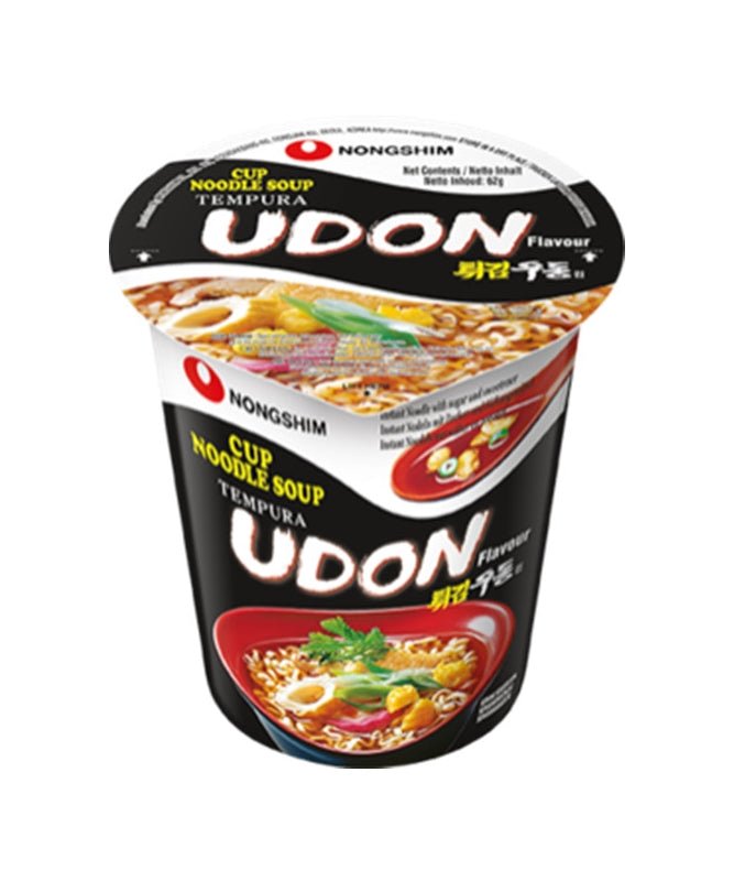 MHD:11.05.2023 Nongshim Becher Nudeln Tempura Udon 62 g