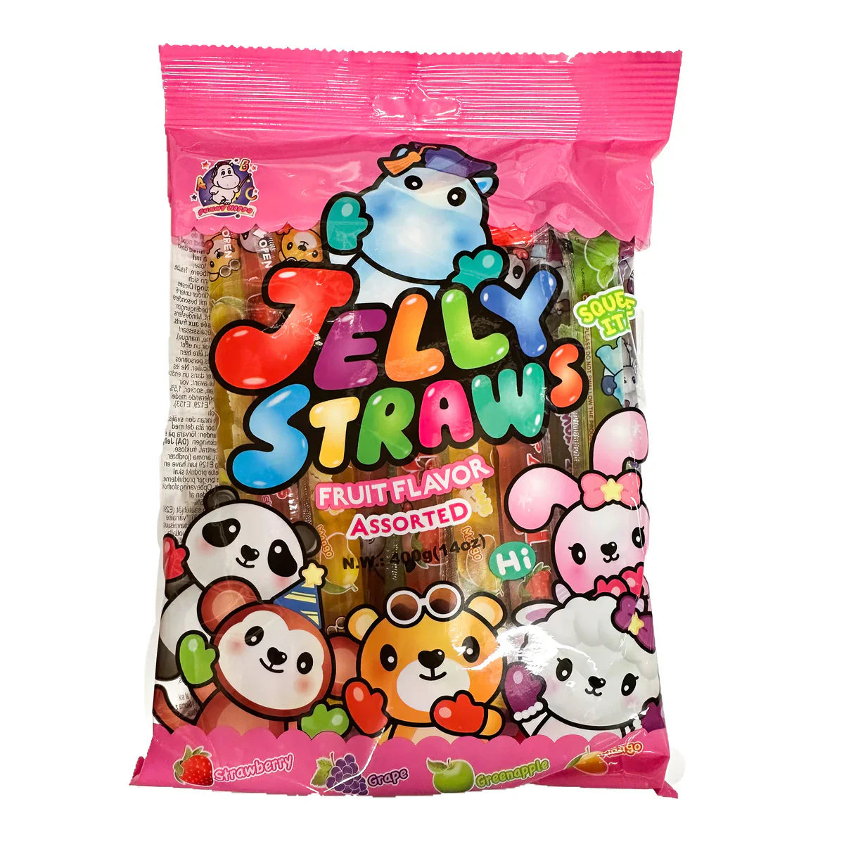 MHD: 18.06.2025 - ABC Jelly Straws Fruit Flavor 400 g