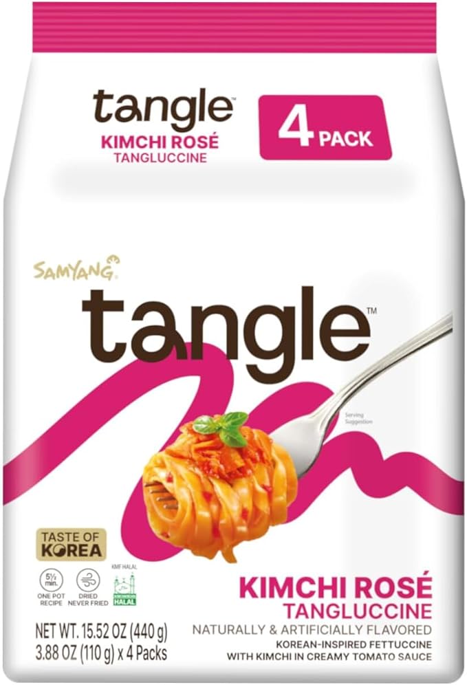 MHD: 25.09.2025 - Samyang Tangle Kimchi Rosé Tangluccine - 4 × 110 g