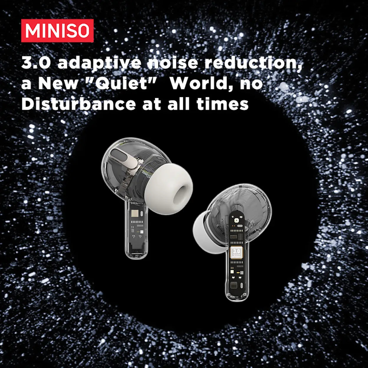 MINISO MS106 Bluetooth-6.0-Kopfhörer Schwarz - 5