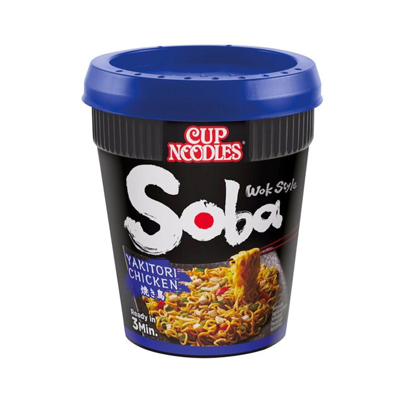 NISSIN Soba im Becher - Yakitori Chicken 89G