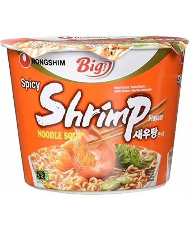 MHD:2023 Nongshim Nudeln Shrimp Scharf big Schüssel 115 g