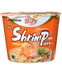 MHD:2023 Nongshim Nudeln Shrimp Scharf big Schüssel 115 g