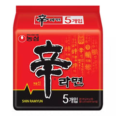 NONGSHIM Shin Ramyun scharfe Instantnudeln 5 × 120 g