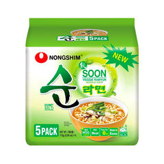 NONGSHIM Soon Veggie Ramyun 5 × 112 g
