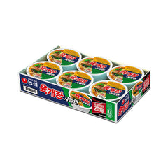 NONGSHIM Yukgaejang Sabalmyeon Cup - Scharf [Bündel]  6 x 86g