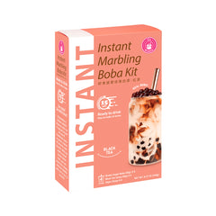 O`s BUBBLE Instant Marbling Boba Kit - Schwarzer Tee 4 x 60 g