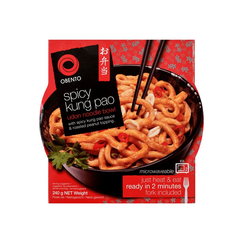 MHD:09.10.2024 Obento Kung Pao Udon Nudel Schüssel 240 g