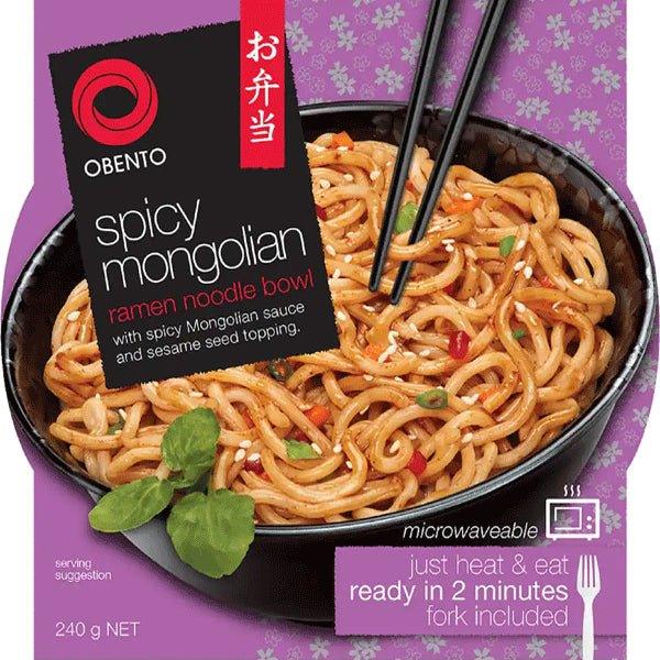 MHD:11.10.2024 Obento Spicy Mongolian Ramen Noodle Bowl 240 g