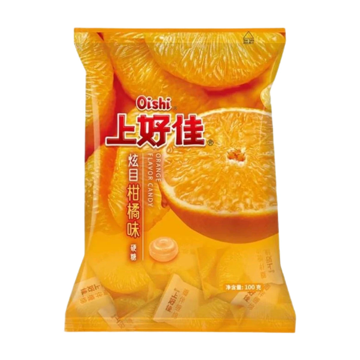 OISHI Orangen-Grapefruit-Hartbonbons 100 g