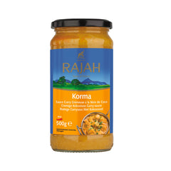 RAJAH Korma - Cremige Kokosnuss-Curry-Sauce 500 g