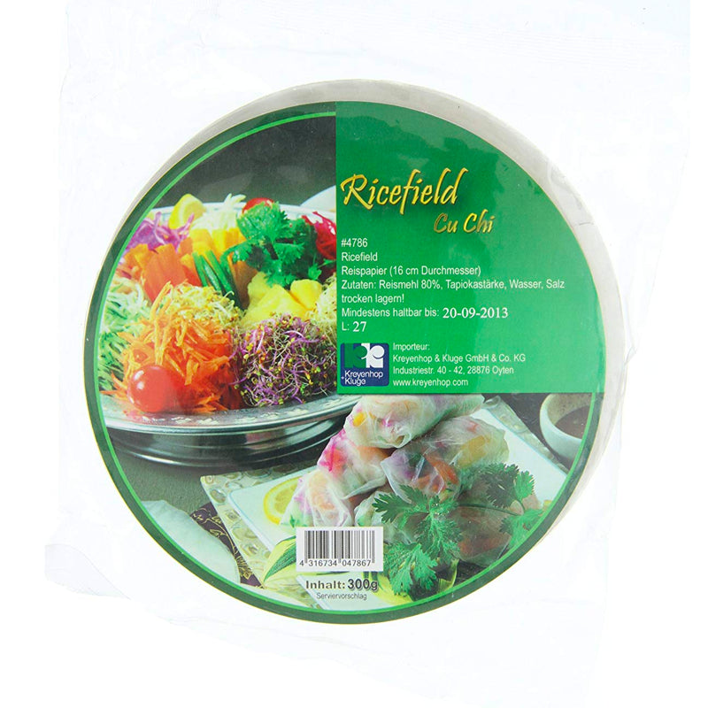 RICEFIELD Reispapier - rund 16 cm 300 g