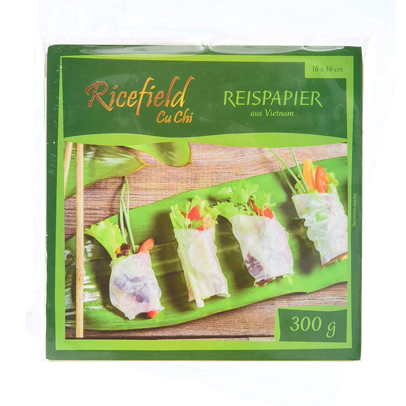 RICEFIELD Reispapier - viereckig 16 cm 300 g