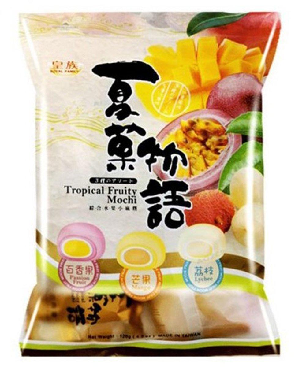 MHD:31.05.2024 ROYAL FAMILY Mochi Tropischer Früchte-Mix 120 g