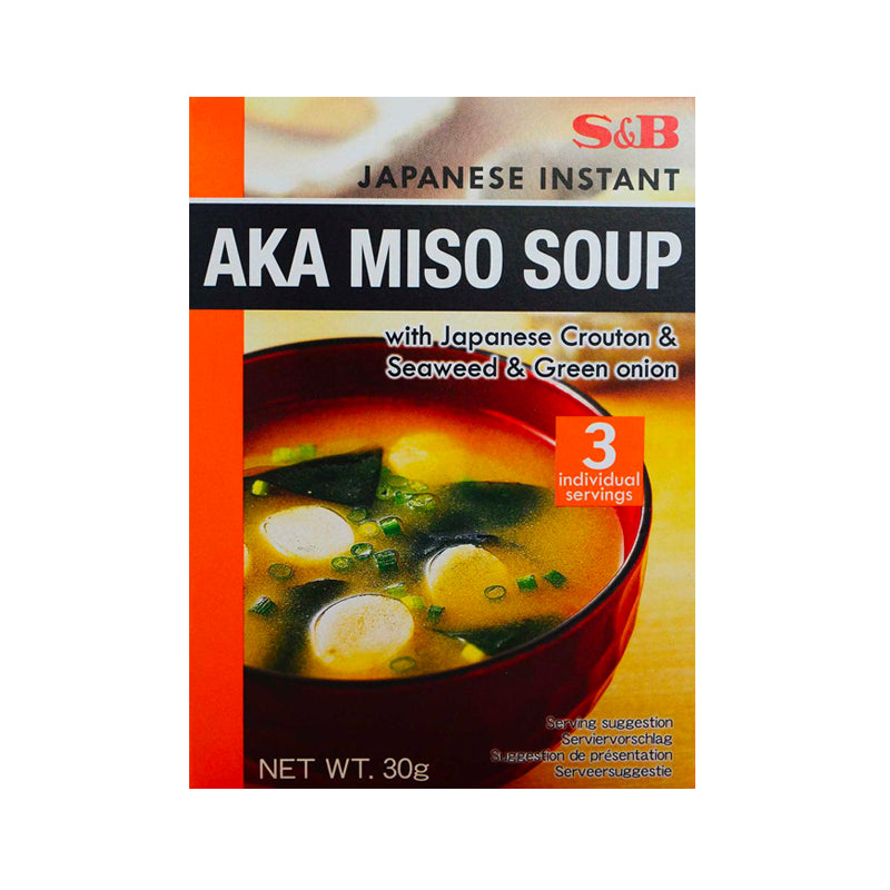 S&B Instant-Misosuppe Aka Miso 30 g