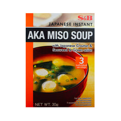 S&B Instant-Misosuppe Aka Miso 30 g