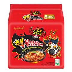 SAMYANG Buldak 2x Spicy Hot Chicken Ramen 5 × 140 g