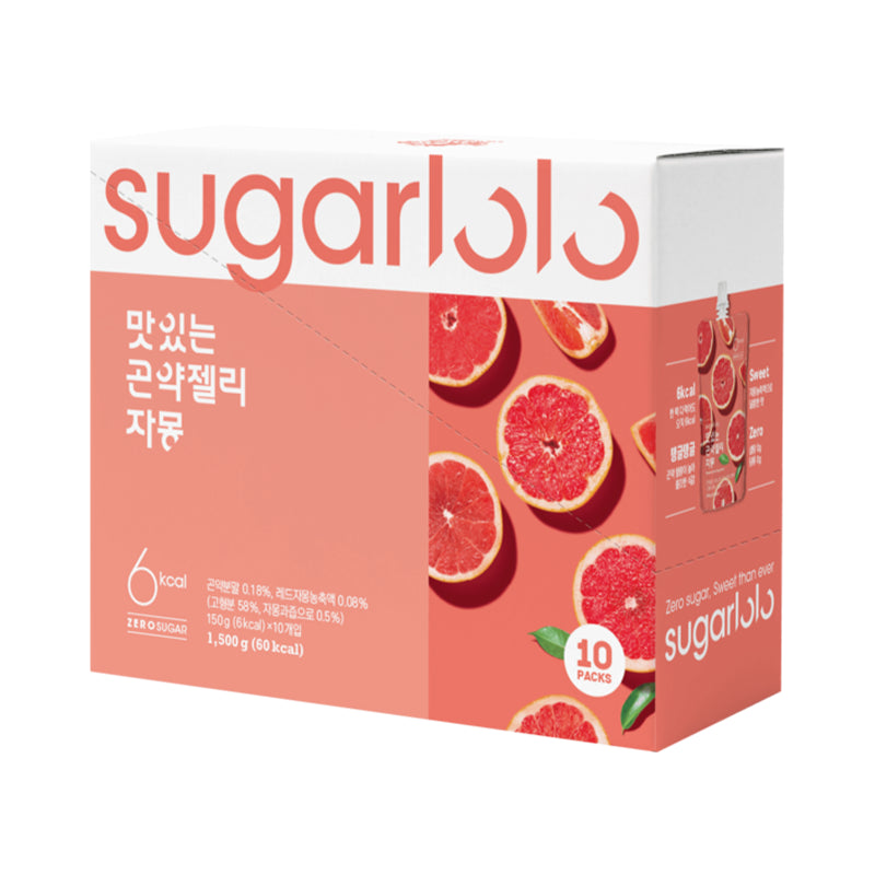 SUGARLOLO Konjak-Gelee – Grapefruit Multipack 10 x 150 g