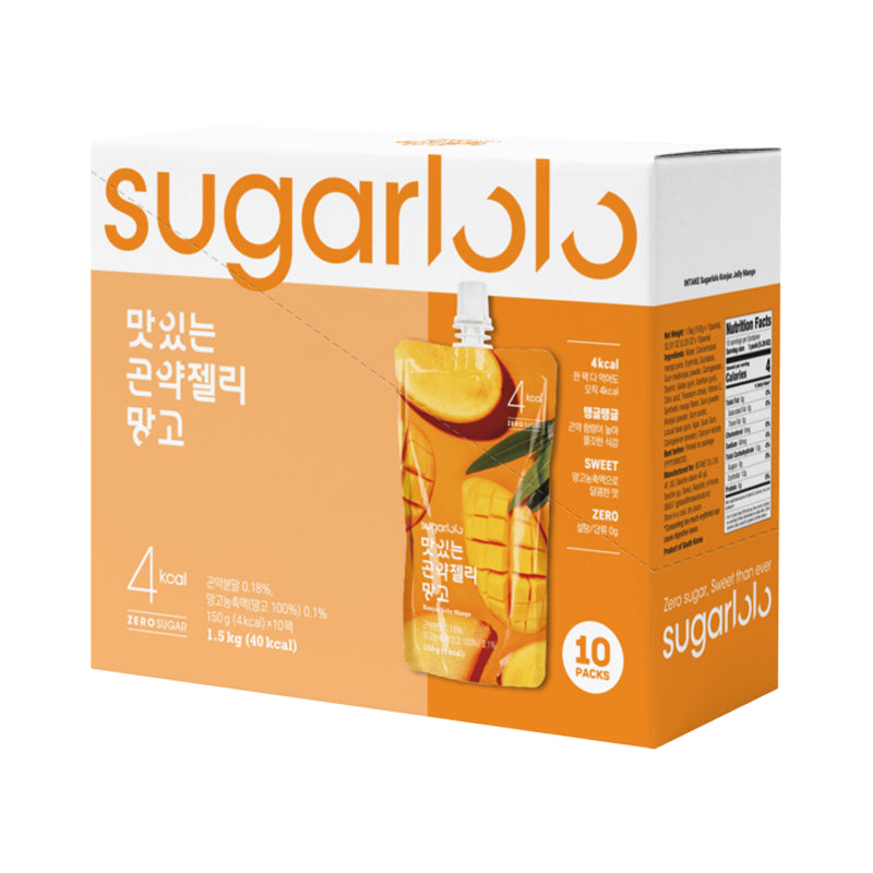SUGARLOLO Konjak-Gelee – Mango Multipack 10 × 150 g