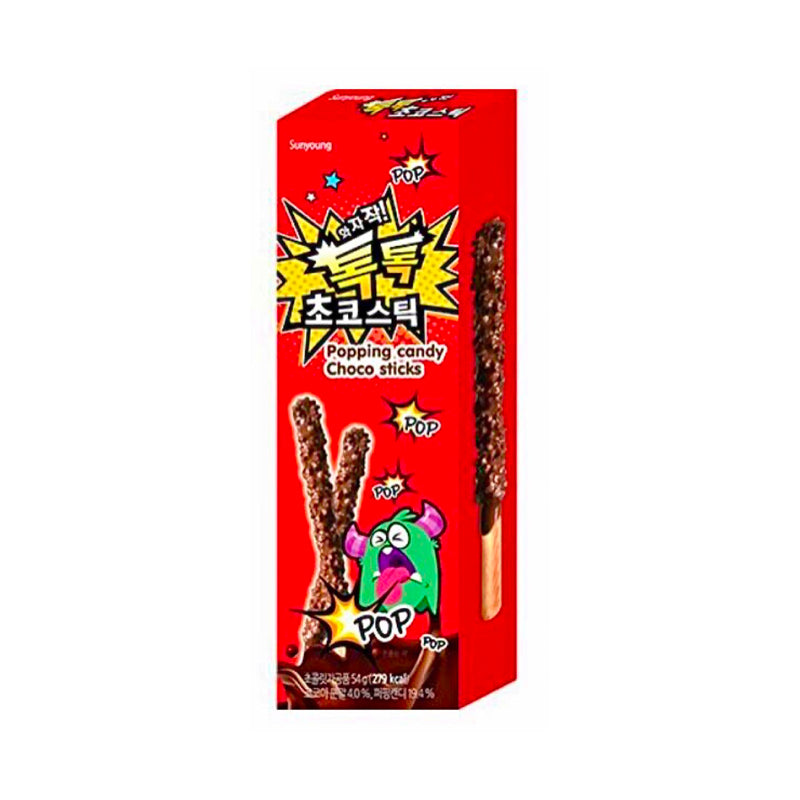 SUNYOUNG Popping Candy Choco Sticks 54 g