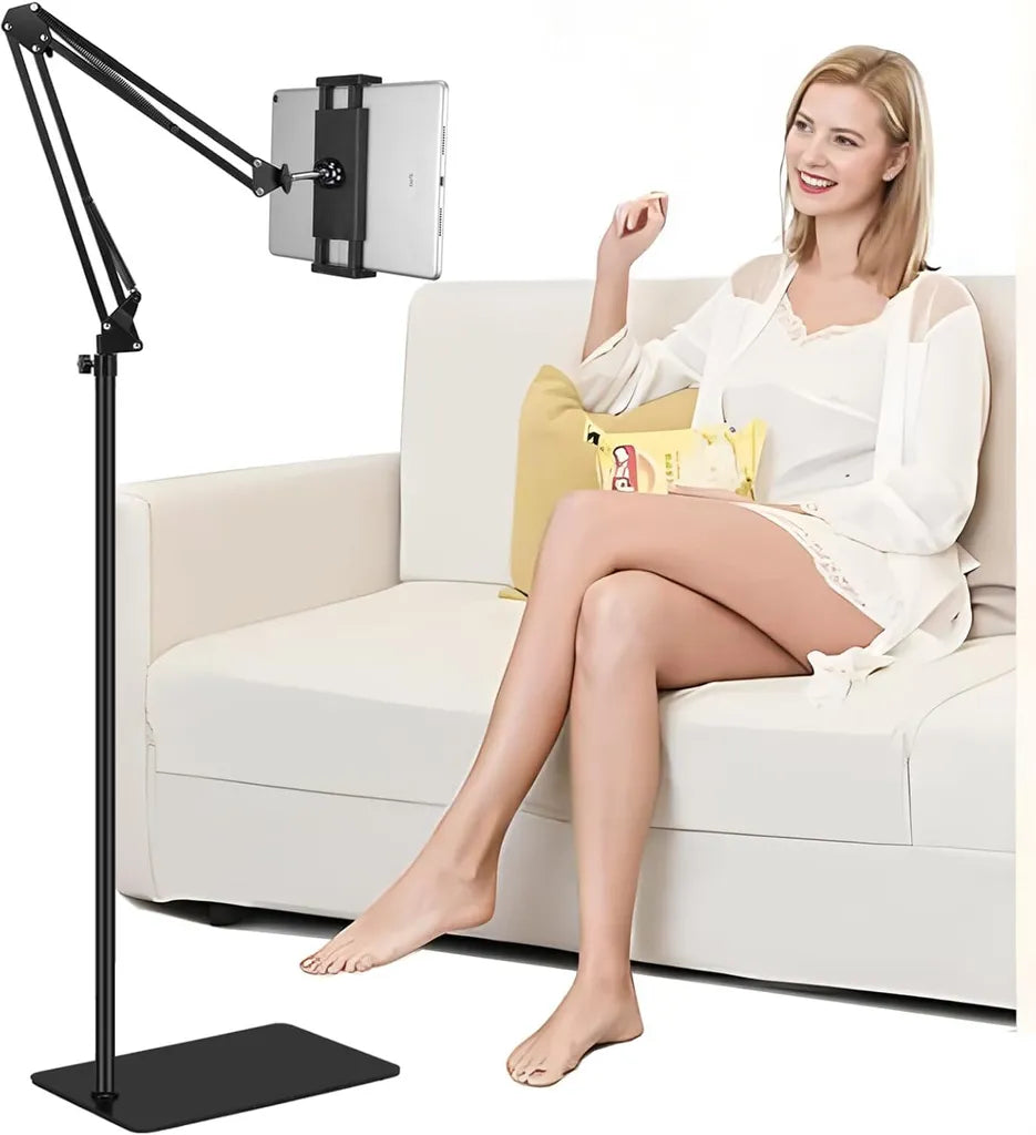 Tablet-Bodenständer 360° drehbar mit Metallarm - 1