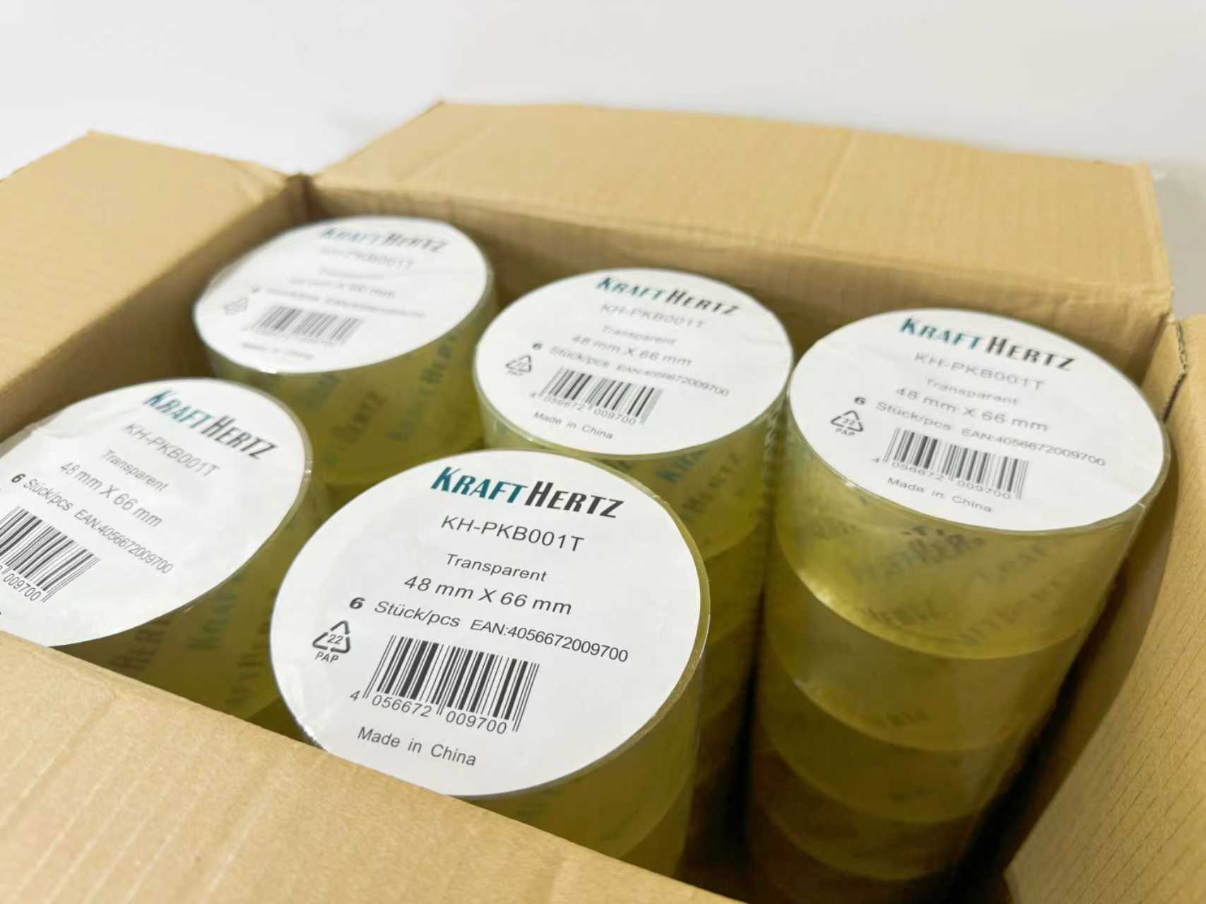 Transparentes Paketband 6 Rollen 4,7 cm × 49,9 m - 3