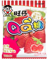 MHD:06.2024 Want Want QQ Gummibonbons Erdbeere 70 g