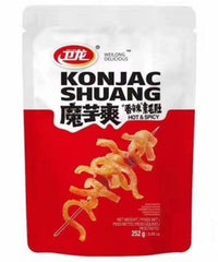 MHD:05.05.2024 Weilong Konjak Streifen scharf 252 g