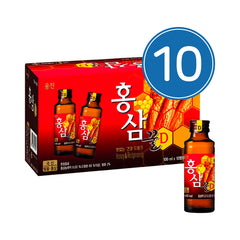 WOONGJIN Hongsam Kkul [Box] 10 x 100 ml