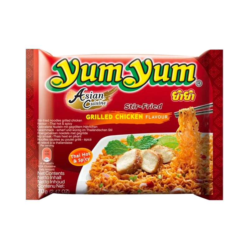 MHD: 15.03.2025 - YUM YUM Gebratene gegrillte Hühnernudeln 70 g