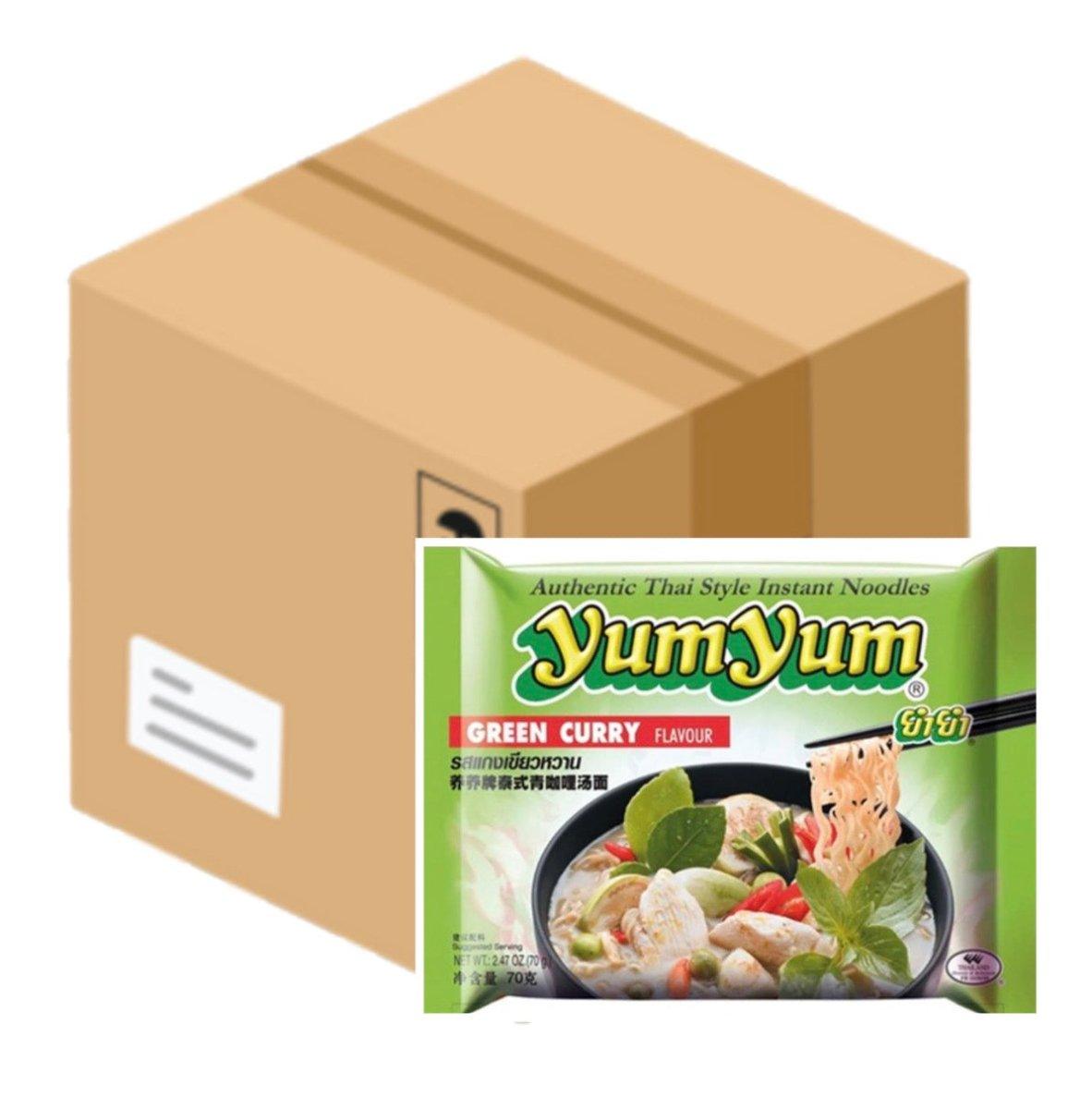 MHD:15.02.2025 Yum Yum Instant Nudeln Grünes Curry 30 x 70 g  1 Karton